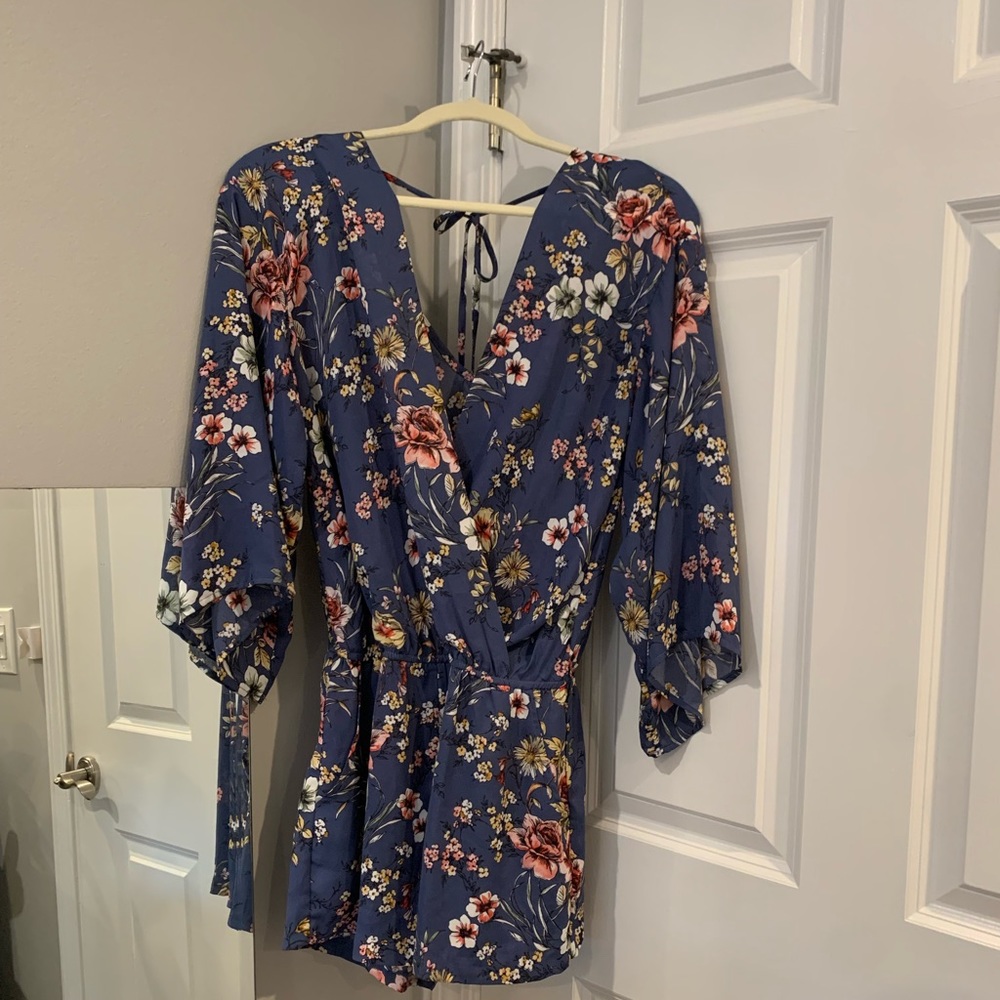 NWOT A. Byer Floral Romper